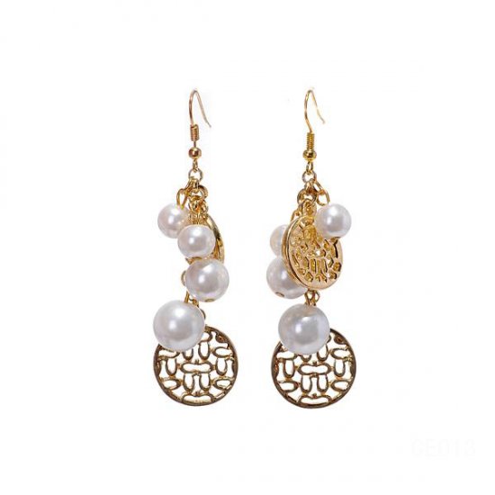 Coach Pearl Gold Earrings CVR Coach Pearl Gold Earrings CVR
